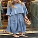 2027 Spring Autumn Fashion European-USA Style Women O-Neck 3/4 Sleeve T-Shirt + Lace-Up Skirts Pure Color Two-Piece Casual Suits S-5XL_ecoleips.com
