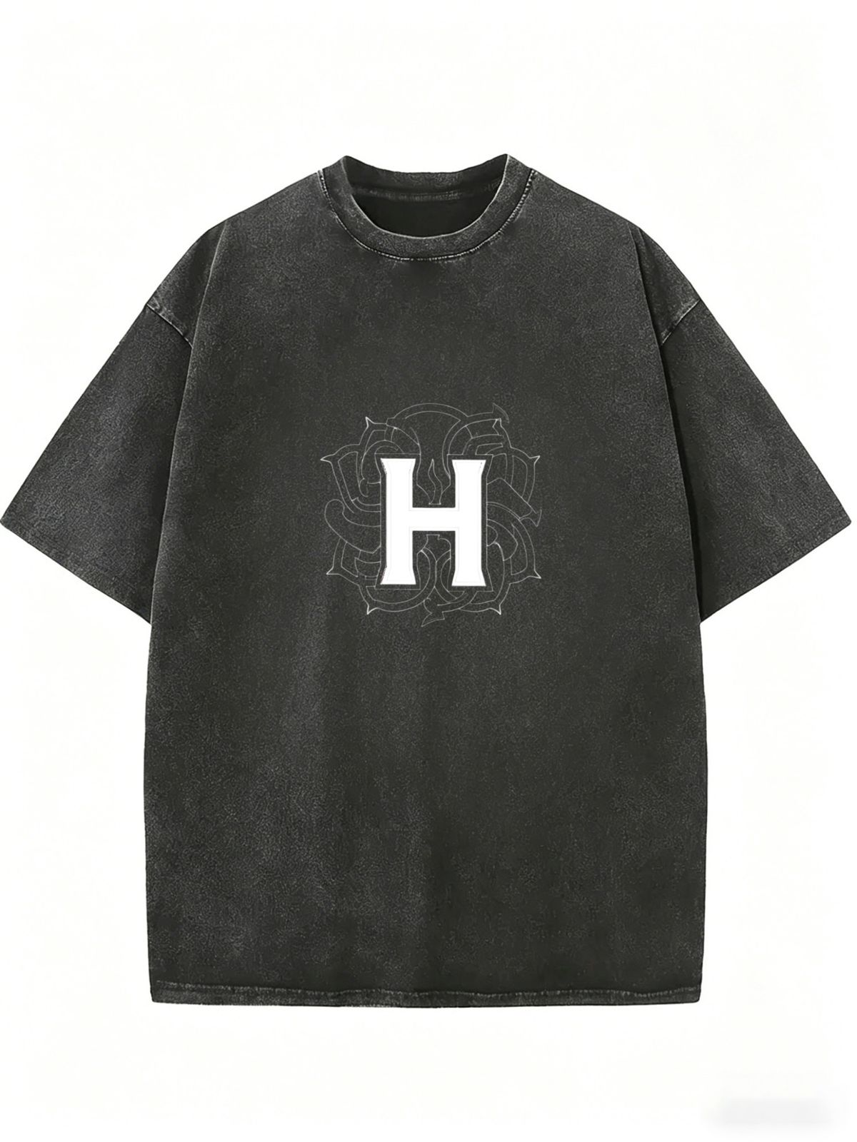 Women's Streetwear Wash Effect T-Shirt, Oversized Casual Summer Top_ecoleips.com