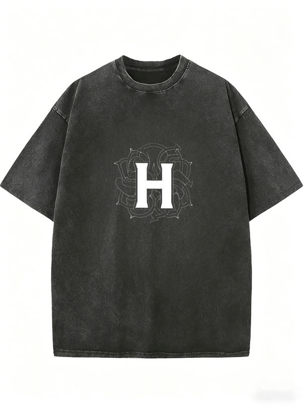 Women's Streetwear Wash Effect T-Shirt, Oversized Casual Summer Top_ecoleips.com