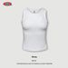 Aria Basics Aria Basics BE Fashion|2025 Summer European American Plus Size Women's Vest Outerwear Sweet And Spicy Slim Fit Sleeveless T-Shirt_ecoleips.com