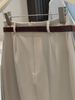 K Academic-style Pleated Midi Skirt For Women, New High-waisted Slimming Versatile Office Skirt With Belly Coverage. No Belt_ecoleips.com