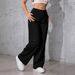 Women's High Waist Wide Leg Jeans - Vintage Washed Black Straight Loose Fit Trousers, Slimming Staple For Casual & Streetwear_ecoleips.com
