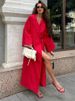 Tossy Casual Loose Lace-Up Dress Female Lapel Long Sleeve High Waist Solid Autumn 2025 New Bandage Dress Women's Commute Dress_ecoleips.com