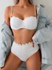 Verve 2025 New White High-End Three-Point Shell Bikini Fashion Backless Sexy Two-Piece Swimsuit For Women_ecoleips.com