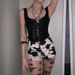 Summer Square Neck Tie up Vest Women's Dark Fashion Knitted Lace Camisole Top European American Style_ecoleips.com