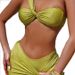 Women's 3 Piece Bikini Set With Pleated Skirt Russian Style Brand Sexy Swimwear For All Seasons_ecoleips.com