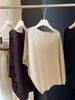 Korean Style Women's Off-Shoulder Knit Top Summer New Irregular Batwing Sleeve Loose Fit Slimming Short Sleeve T-Shirt_ecoleips.com