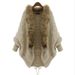 Aria Basics Aria Basics 2025 Spring Autumn Winter Fashion New European And American Batwing Sweater Loose Plus Size Knitted Lace-up Cardigan_ecoleips.com