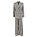 Women's Clothing Early Spring New High Grade Gray Heavy Hot Diamond Double Breasted Suit Trousers Suit Two Piece Suit_ecoleips.com