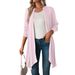 Cross-border European And American Women's Clothing 2026 Autumn New Solid Color Long-sleeve Cardigan Jacket_ecoleips.com