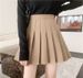K New High-waisted Pleated Skirt For Women; Slimming Outfit; Short Skirt For Plus-size Women; Half-body JK Dress_ecoleips.com
