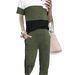 Women's Short Sleeve Round Neck Top And Pants 2-Piece Set Summer Casual Outfit Comfortable Breathable Daily Wear_ecoleips.com