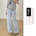 Lazy Style High Waist Wide Leg Pants Women Summer - Flowy Straight Leg Lounge Pants With Elastic Waist, Casual Palazzo Trousers_ecoleips.com