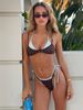 Women's Sexy Polka Dot Swimsuit Printed Bikini Faux Two-Piece Fashionable Summer Bikini Set_ecoleips.com
