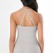 Low Back Thin Spaghetti Strap Long Line Fitness Cami With Removable Pads_ecoleips.com