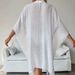 Women's Clothing Bamboo Cotton Shirt Style Loose Beach Cardigan Holiday Sun Protection Clothing Bikini Cover Up Swimsuit Outerwear_ecoleips.com