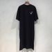 2025 Plus Size Summer Women's Smiley Side-Slit T-Shirt - Casual Loose Fit Dress_ecoleips.com