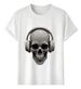 Women's T-Shirts Tshirt Muscle Freaks Diamond Style Jewelry Skull_ecoleips.com