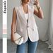 DiYun Cross-Border European And American Elegant Sleeveless Vest Commuting Blazer Women's Clothing 2025 Summer_ecoleips.com