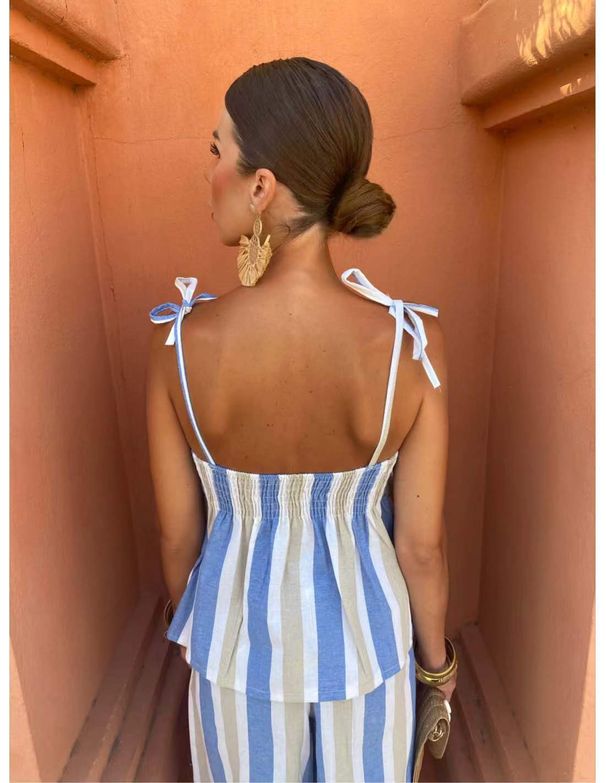 Exceptional Taste, Style, Elegant Variety, Trendy Barcode Colors, Close-fitting Fashionable Casual Suit, Light Luxury_ecoleips.com