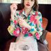 Aria Basics Aria Basics European American Cross-border Foreign Trade Printed Shirt For Women, New Spring And Autumn Loose Long-sleeve Top,_ecoleips.com