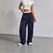 Women's Clothing Spring And Summer New High Waist Splicing Simple Drape Straight Straight Trousers_ecoleips.com