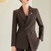 Women's Clothing Business Commuter Interview Suit Jacket Two-Piece Set_ecoleips.com