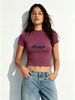 crop Top Damen, Sport T-shirt Damen, Stern Print Tee, Figurbetontes Kurzshirt, Vintage Streetwear, Baseball Mode, Cropped Sommershirt_ecoleips.com