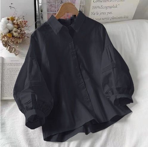Women's Clothing Summer And Autumn Women's Clothing New Bubble Women's Winter Design Sense Niche Early Spring Clothes Small Tops_ecoleips.com