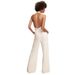 Women's Clothing New Creative Fold Style Sexy Women's Dress Deep V Halter Neck Backless Waist Micro Flared Jumpsuit_ecoleips.com