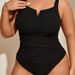 Aria Basics 2025 Hot-Selling Plus Size Swimsuit For Women One-Piece Triangle Cover-Up Bikini Beach Swimwear Wholesale_ecoleips.com
