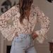 Korean Style Women's Lace Shirt Hollow Casual Top European And American Cross Border Japanese Foreign Trade New 2025_ecoleips.com