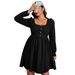 European And American Plus-size Women's Clothing 2026 Spring-summer New Style Waist-cinching Large Hem_ecoleips.com