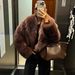 Women's Clothing Luxury Faux Fur Coat – Winter Warm Thickened Jacket With Notched Collar & Pockets_ecoleips.com