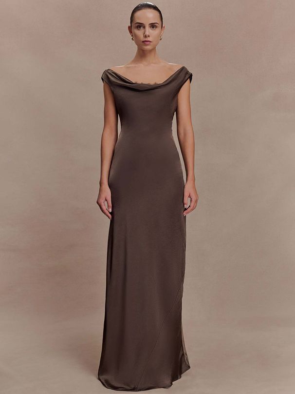 Mozision Elegant Satin Cowl Neck Sexy Maxi Dress Women Fashion Sleeveless Backless Bodycon Slip Club Party Long Dress Female_ecoleips.com