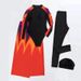 Women's Clothing 4 Piece Muslim Beach Swimsuit Puff Sleeves All Inclusive Conservative Swimsuit_ecoleips.com