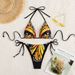 2025 European And American Fashion Sexy Two Piece Holiday Butterfly Print Tie Bikini_ecoleips.com