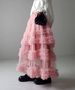 New Heavy Duty Long Skirt With Multi Layer Cake Skirt And Tutu Skirt High Waist All Match Solid Color A Line Multi Layer Cross Border_ecoleips.com