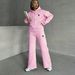 Women's Clothing Fashion Thin Contrast Color Leisure Sports Suit_ecoleips.com
