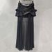 Mesh Patchwork PU Leather Black Midi For Women, Stylish Pleated A-line Skirt, Super Pretty Half Skirt_ecoleips.com
