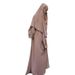 Verve Two-Piece Set Double Arm Embroidered Robe Fashion Long Sleeve Dress Women's Outfit New_ecoleips.com