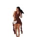 Summer Halter Neck Backless Tie Dress for Women Sexy Ruffled Solid Color European And American Style 2025 Women's Clothing Wholesale_ecoleips.com