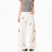 Retro Floral Embroidered Cargo Pants Loose Fit Slimming Wide Leg Denim Trousers For Men And Women Autumn Style Casual Cotton Jeans_ecoleips.com