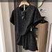 Women's Starry Sky Short Sleeve Knitted Cover up Batwing Sleeve T- Sleeve Lyocell Flowing Texture New Summer Style_ecoleips.com