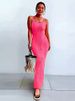 Women's Clothing Women's Tight Long Skirt Sexy Slim Sleeveless Temperament Dress_ecoleips.com