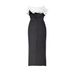 High End Women's Floral Print Dress off Shoulder Slim Fit Bandage Foreign Trade Quality_ecoleips.com