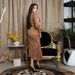Fashionable Muslim Women's Clothing Street Fashion V-neck High Elastic Hip Skirt_ecoleips.com