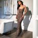 Leopard Print Suspender Beach Maxi Dress Women's Summer Clothing Style Hot Selling Item_ecoleips.com