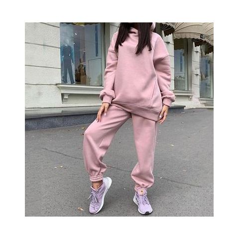 Women’s Sporty Hooded Tracksuit Set – Lightweight Polyester Jogger & Zip-Up Hoodie (8 Colors, S-2XL)_ecoleips.com