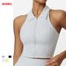 Women's Clothing Front Zipper Integrated Yoga Vest High Strength Sports Bra Shockproof Running Gathered Anti Sagging Fitness Bra_ecoleips.com